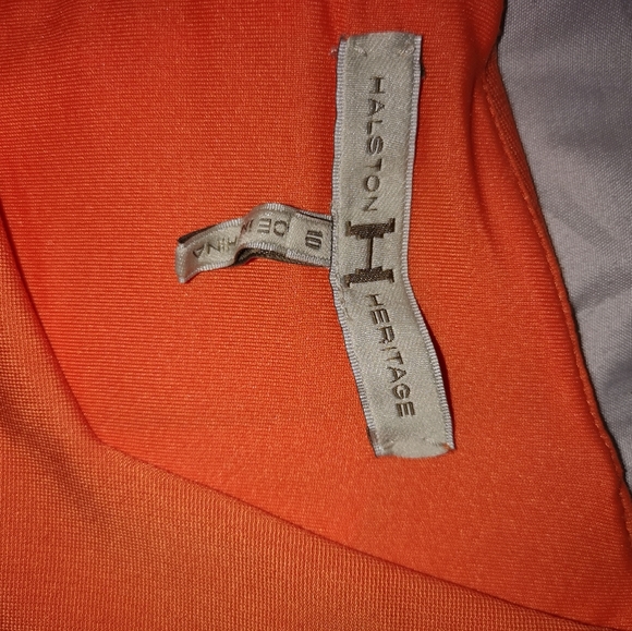 Halston Heritage tangerine dress - Picture 3 of 3